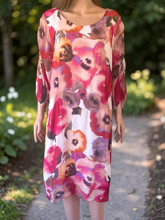 Cream (Cream Clothing Co. Denmark) Dresses & Skirts - Cream Denmark Mollie Floral Shift Dress NWT Size 42 Large Boho